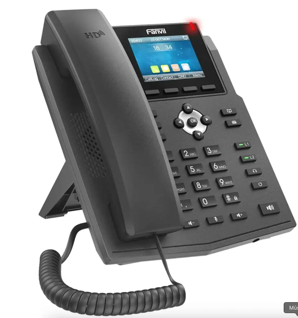 [TEL-FAN-X3UPRO] Teléfono IP Fanvil X3U Pro – 6 líneas SIP, pantalla a color 2,8"